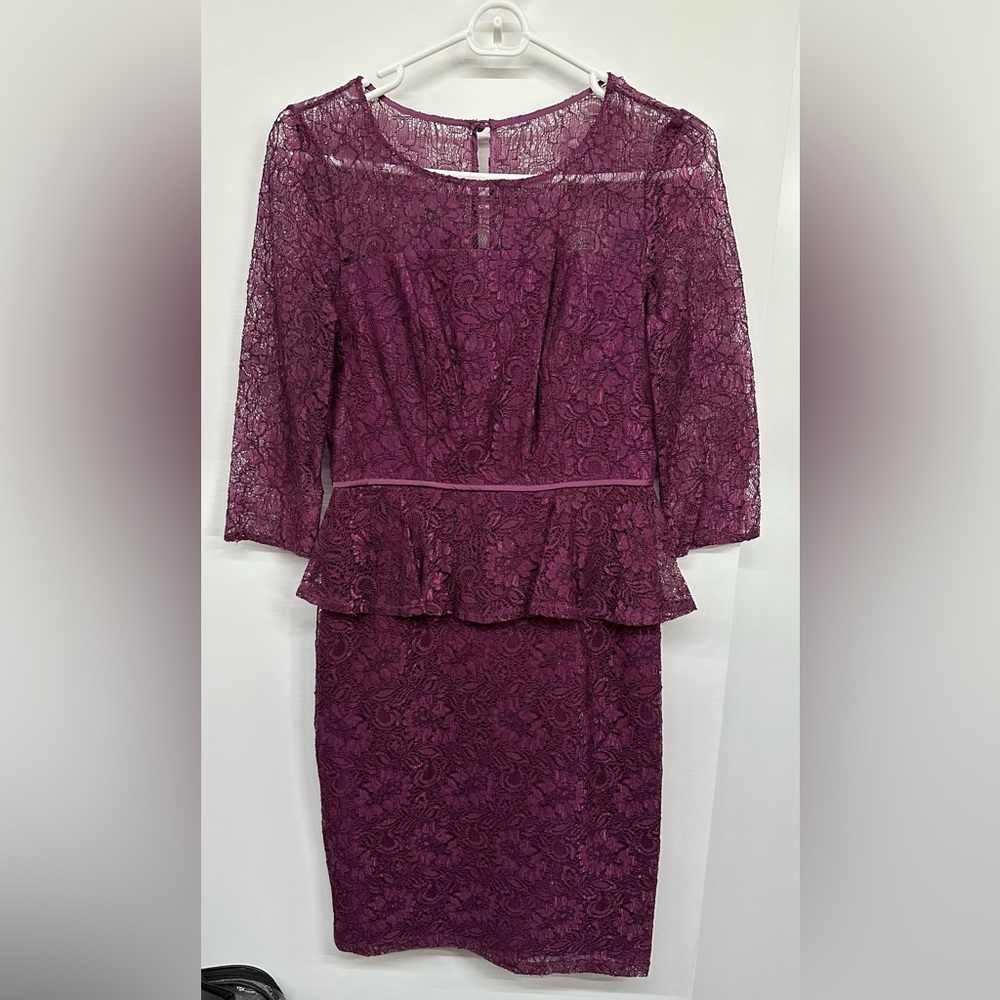 Black Saks fifth avenue lace dress.